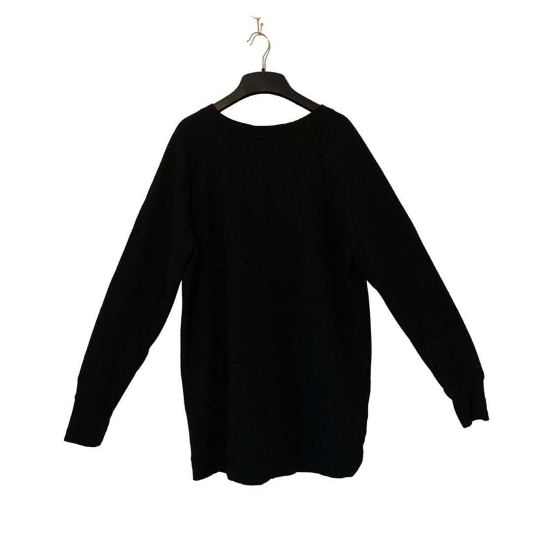 Black vintage crew neck jumper