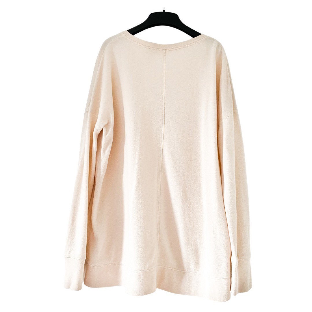 Creamy beige vintage crew neck jumper
