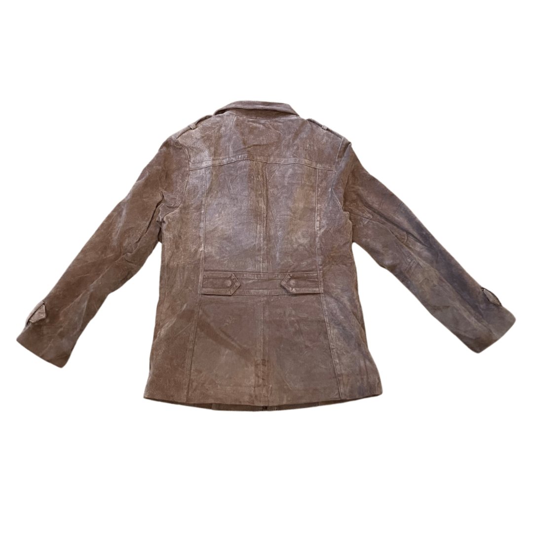 Beige Suede Vintage Jacket