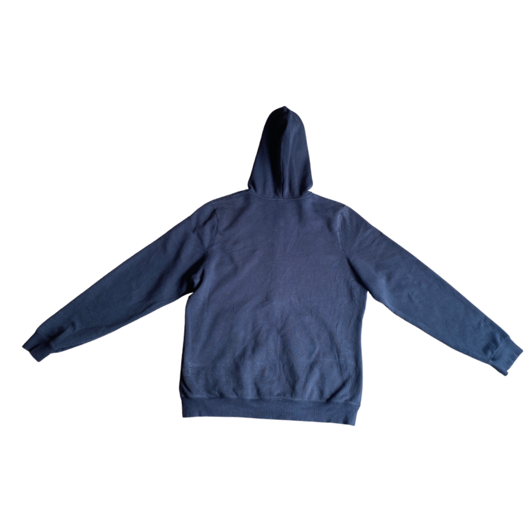 Black Vintage Adidas Zip-Up Hoodie - M