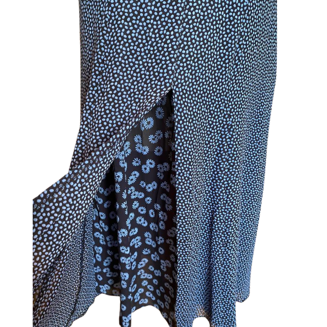 Blue Pattern Vintage Smock Dress