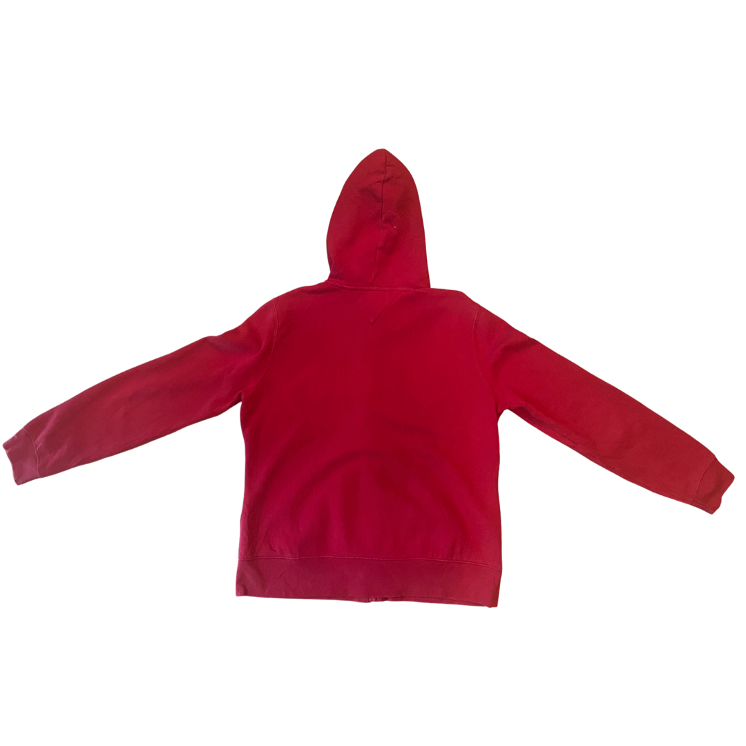 Red Tommy Hilfiger Vintage Zip-up Hoodie