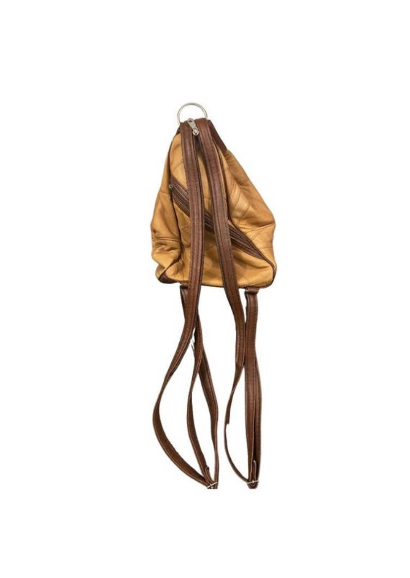Brown Leather Vintage Backpack