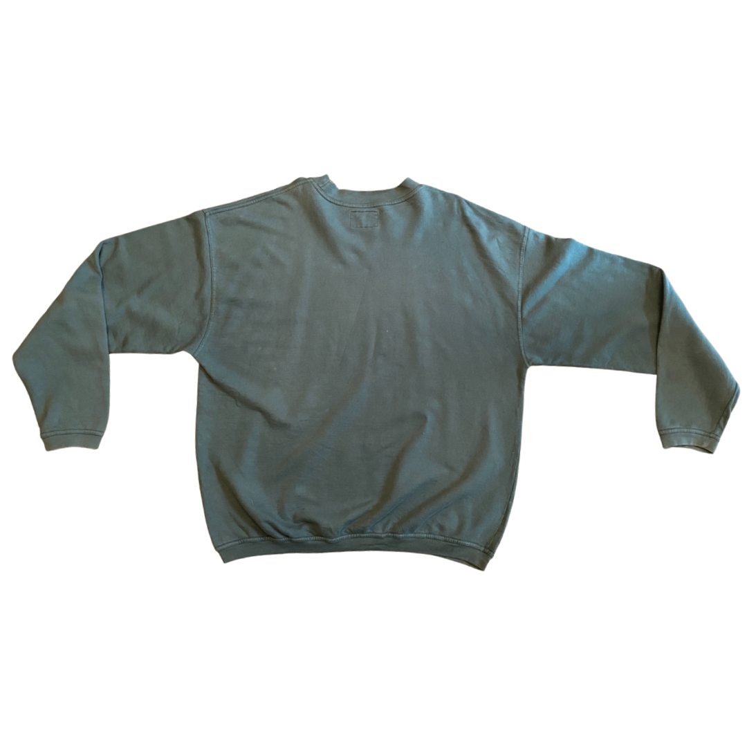 Green Vintage University of Miami Crew Neck Jumper