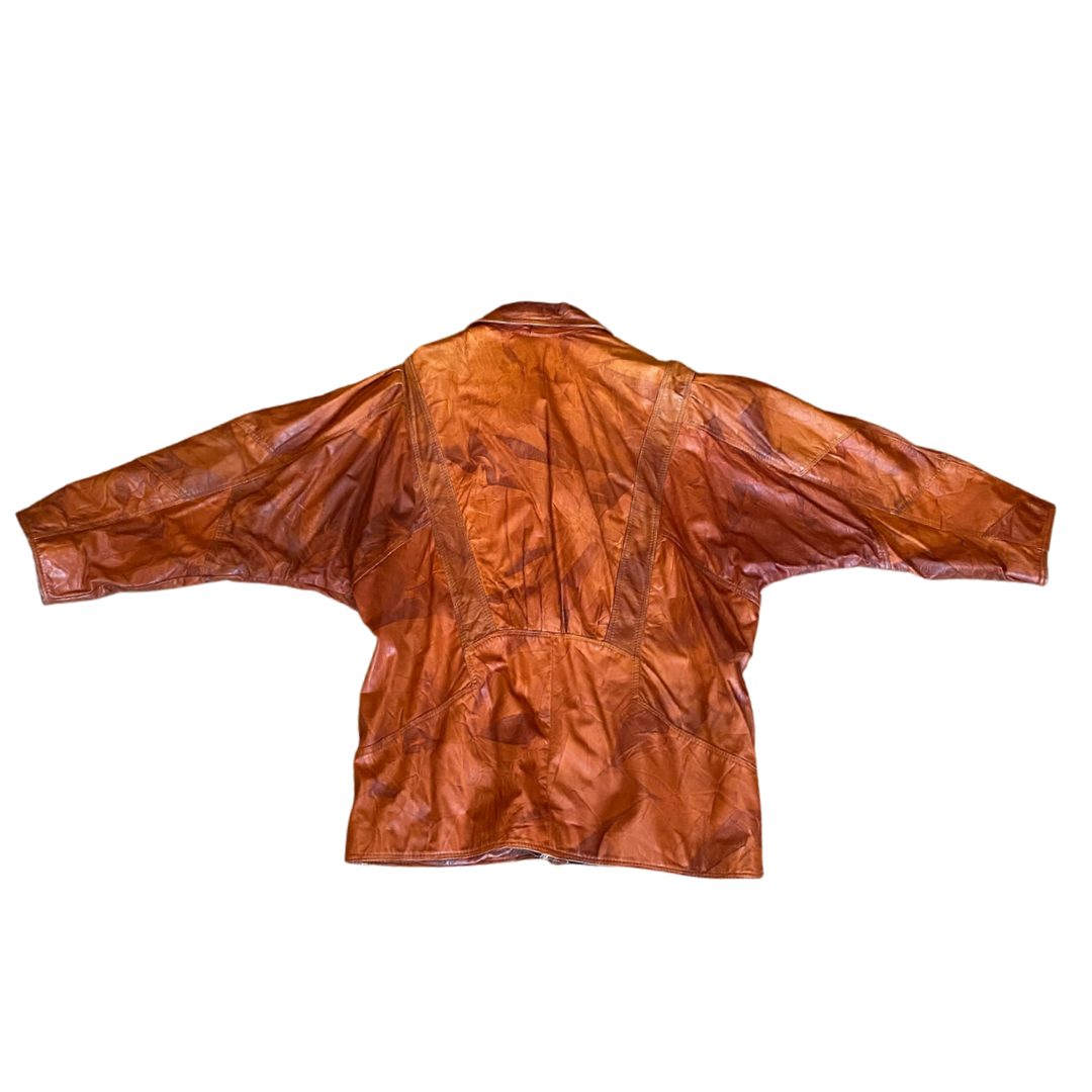 Brown Italian Leather Vintage Jacket