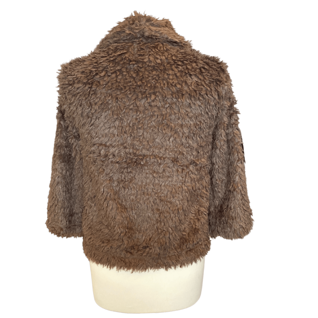 Beige Faux Fur Vintage Jacket