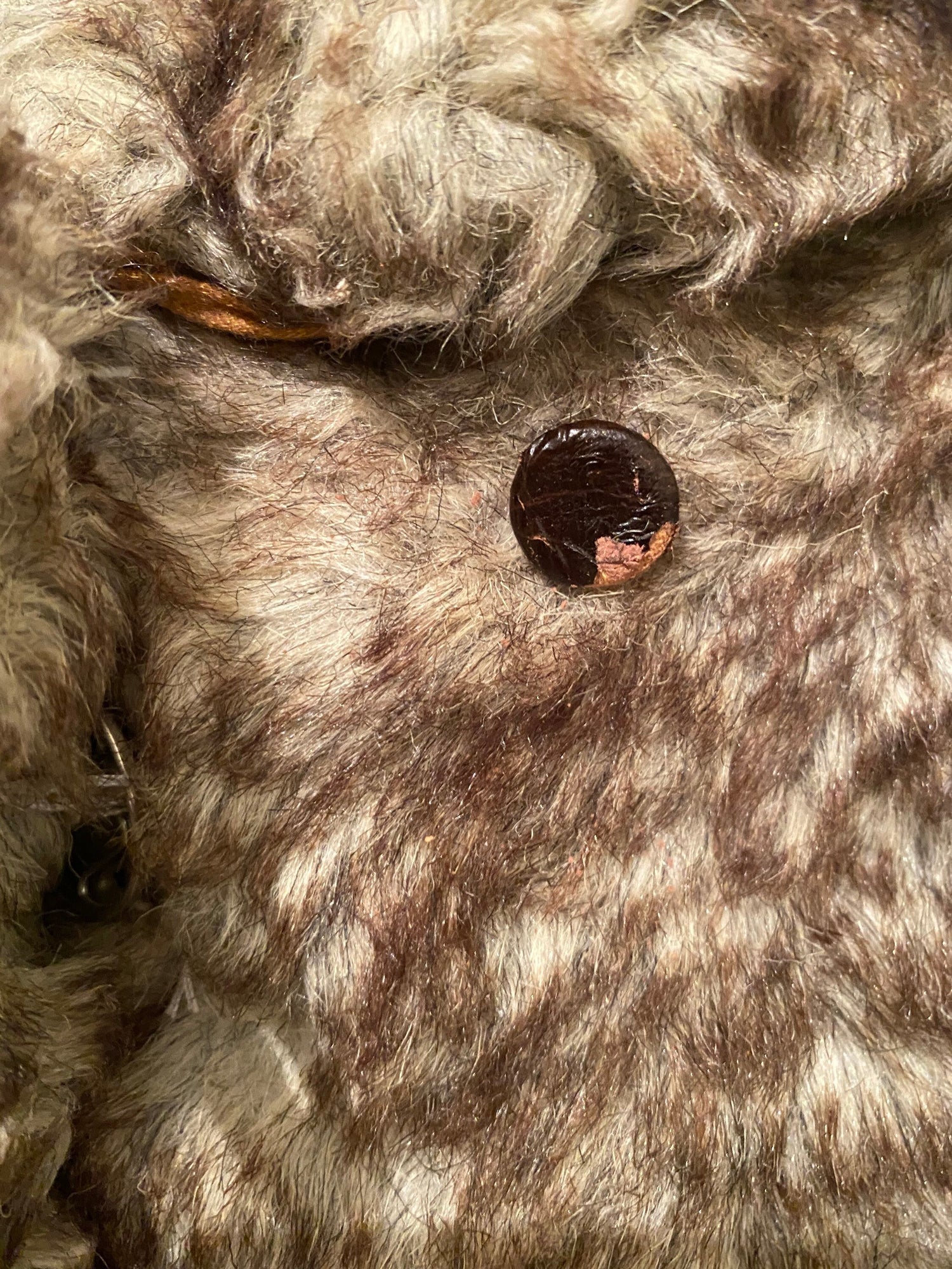 Brown faux fur vintage jacket
