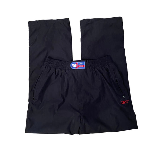 Vintage Reebok black sweatpants with red and blue detail