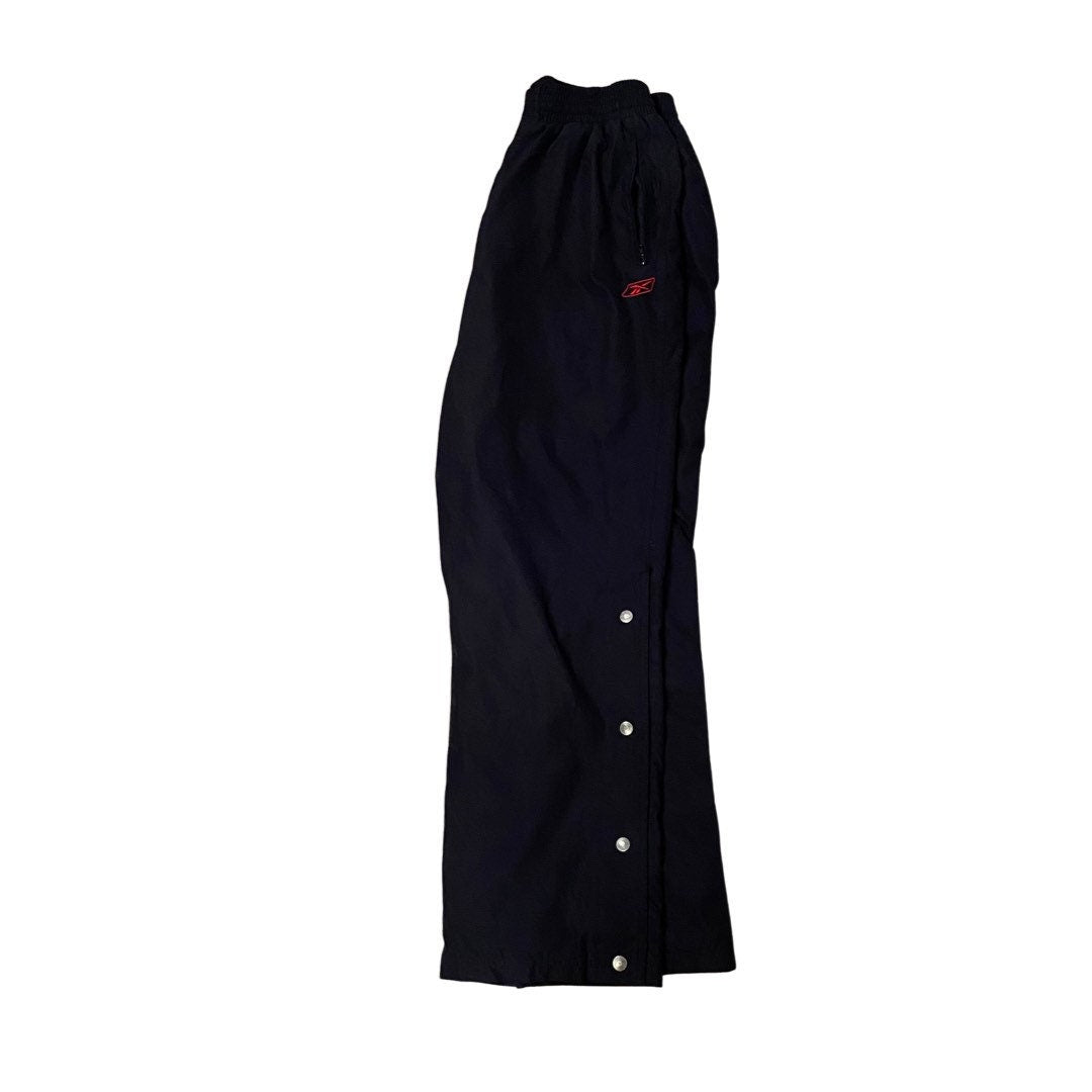 Vintage Reebok black sweatpants with red and blue detail