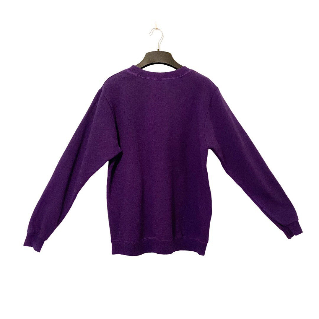 Purple vintage crew neck jumper