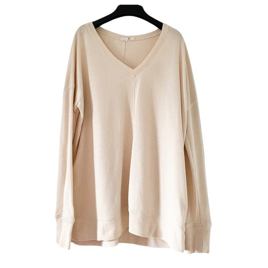 Creamy beige vintage crew neck jumper