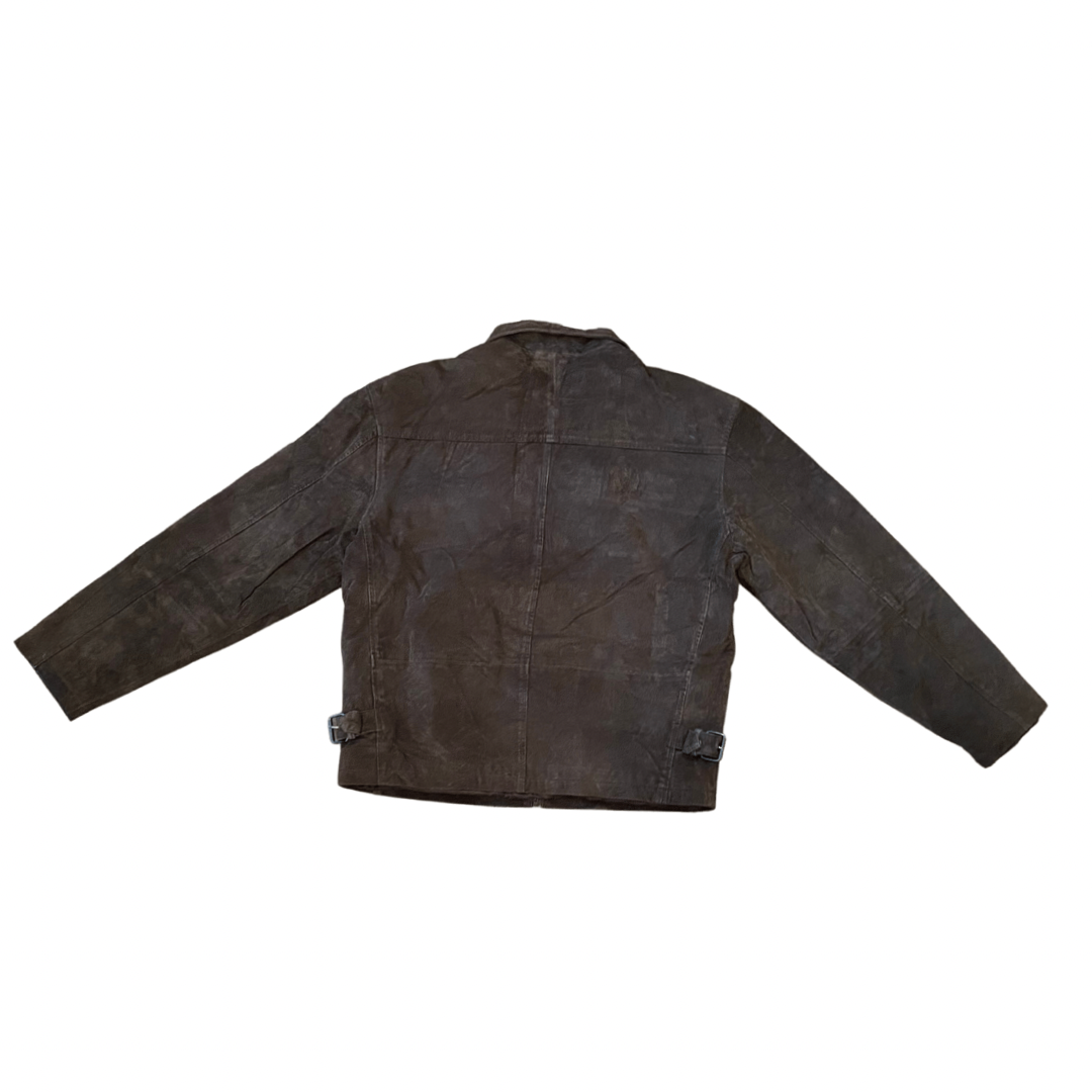 Dark Brown Suede Vintage Jacket