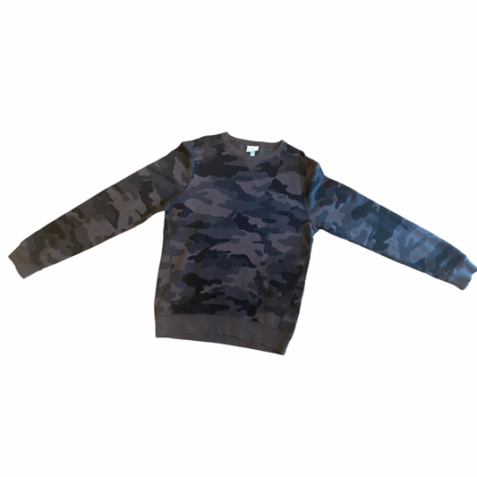 Grey Camo Vintage Adidas Crew Neck Jumper