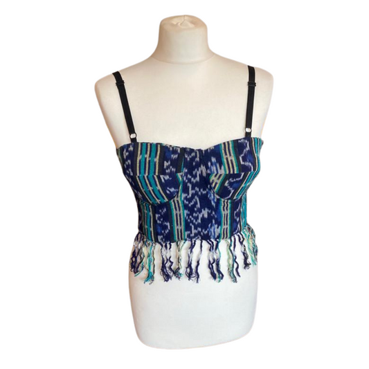 Multicoloured Cord Tassel Vintage Corset