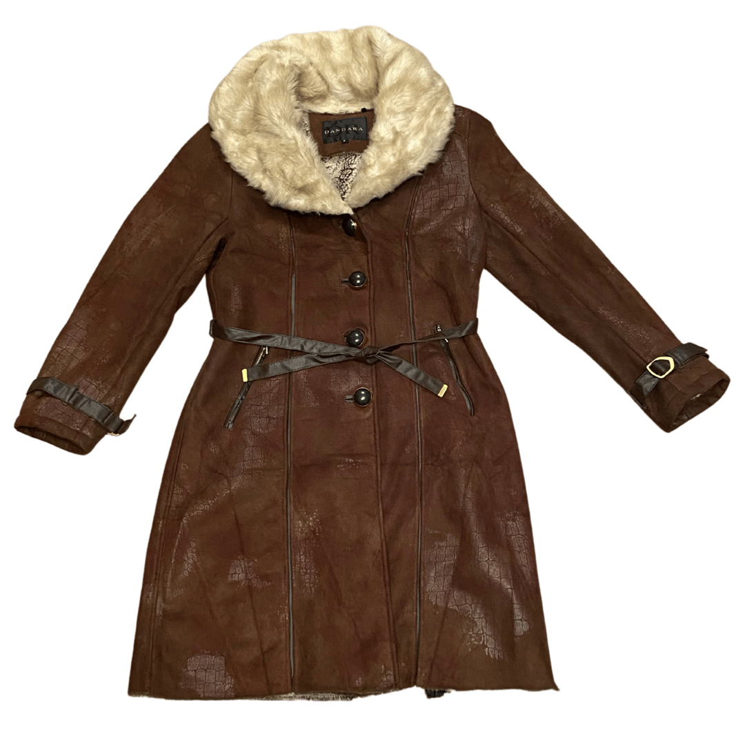 Brown Vintage Sherpa Jacket