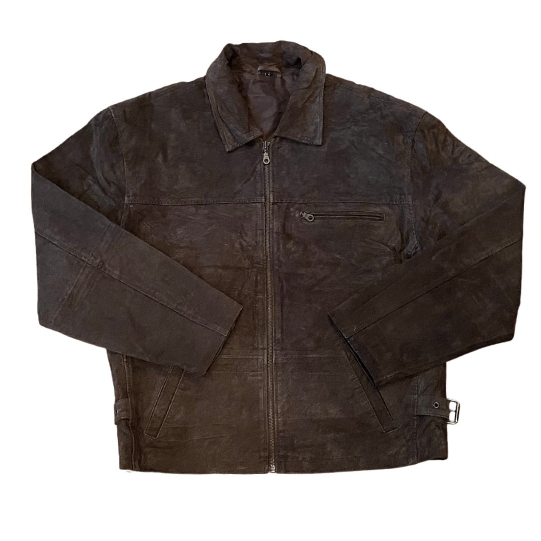 Dark Brown Suede Vintage Jacket