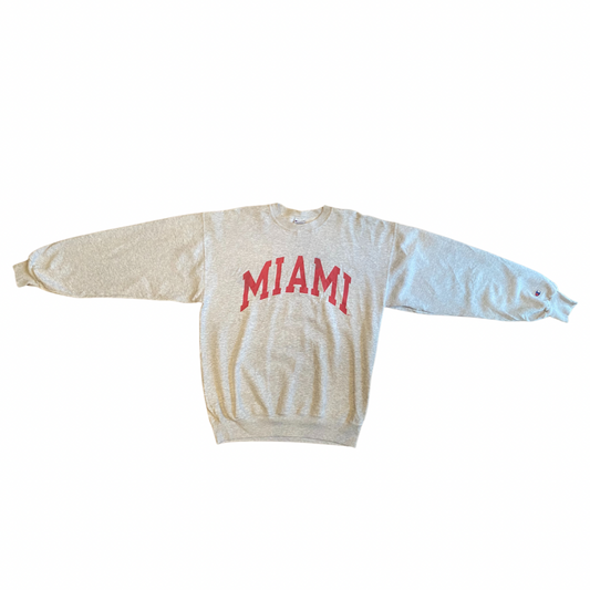 Grey Vintage Champion Crew Neck