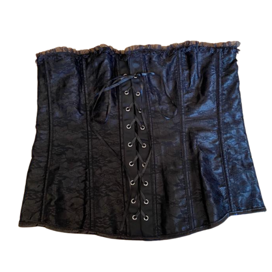 Black Vintage Lace Corset