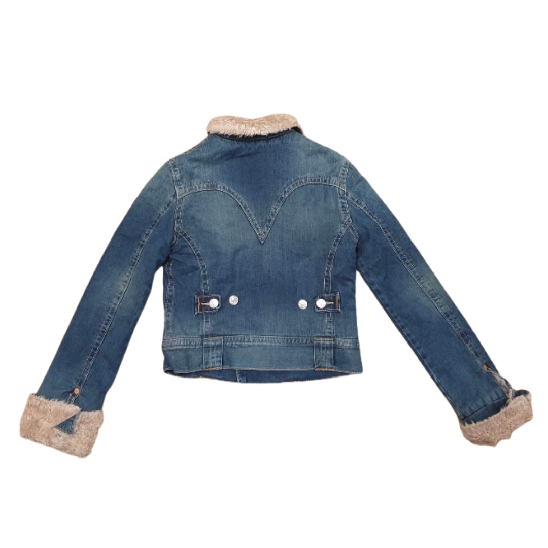 Blue Levi’s Faux Fur Lined Vintage Denim Jacket