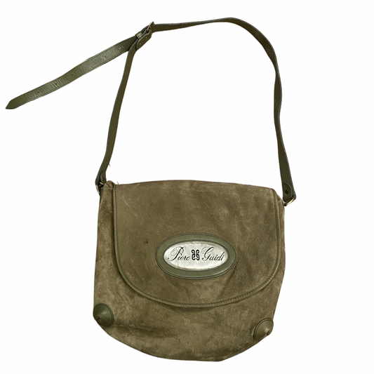 Green Vintage Shoulder Strap Handbag