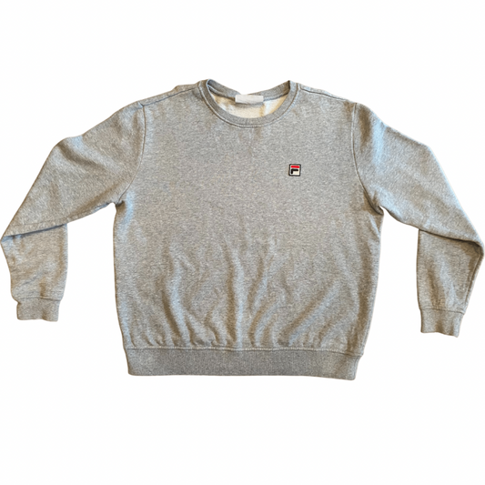 Grey Vintage Fila Crew Neck Jumper