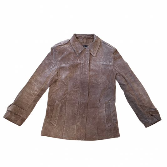 Beige Suede Vintage Jacket