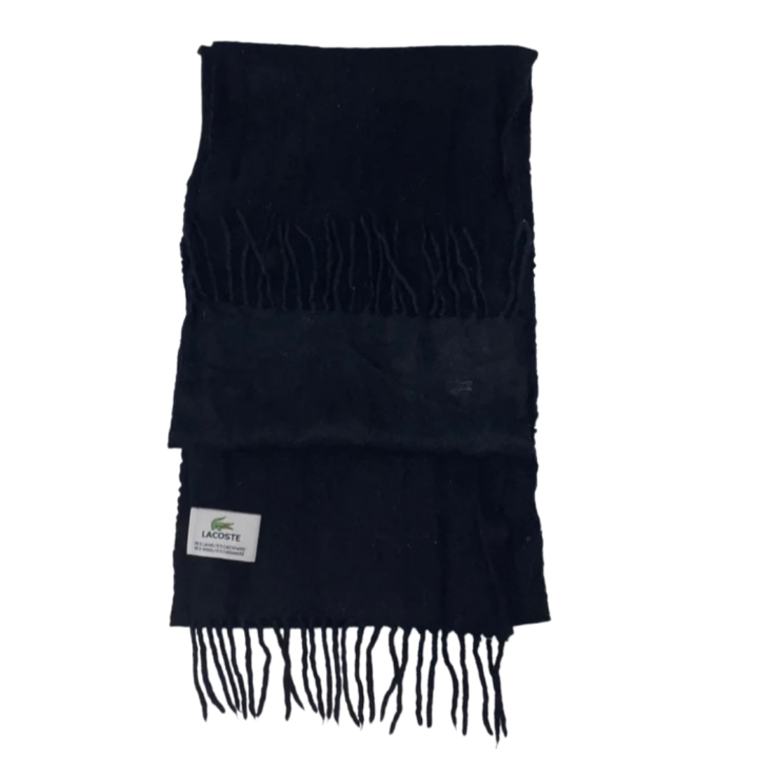 Black Lacoste vintage scarf