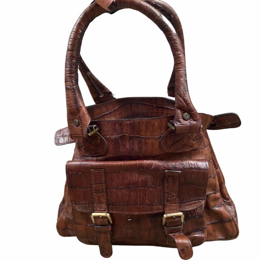 Brown Leather Vintage Handbag